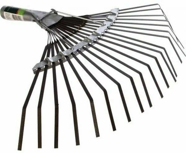 Грабли веерные 22 зуб. без черенка оцинков.