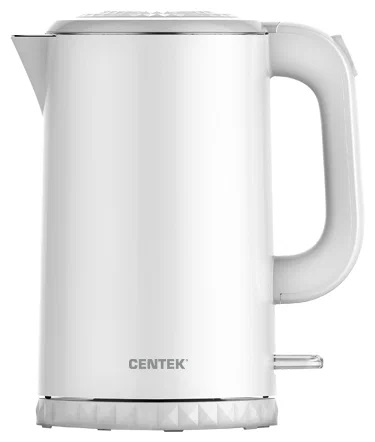 1. Чайник Centek CT-0020 металл 1.7л, 2200W, бесшовная колба, двойные стенки