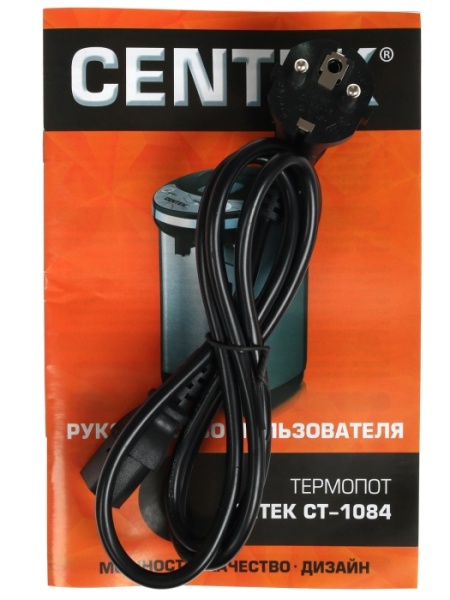 4. Термопот Centek CT-1084 (сталь) 6.0л, 800Вт, 2 способа подачи воды, двойная защита от перегрева