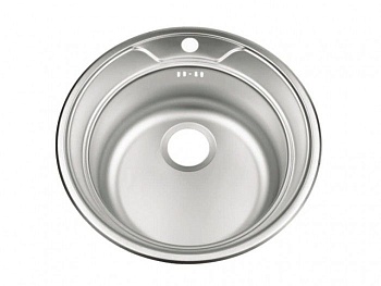 Мойка нержавеющая круглая D490мм 0,6мм F60490