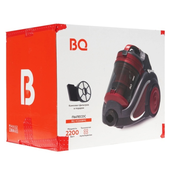 5. Пылесос BQ-VC2208MC Серый-Красный