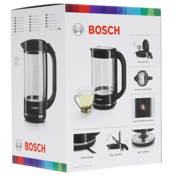 5. Чайник BOSCH TWK70B03 1,7л, 2,4кВт