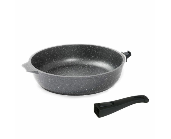 Сковорода Гранит С022701 22см,съем.ручка,крышка