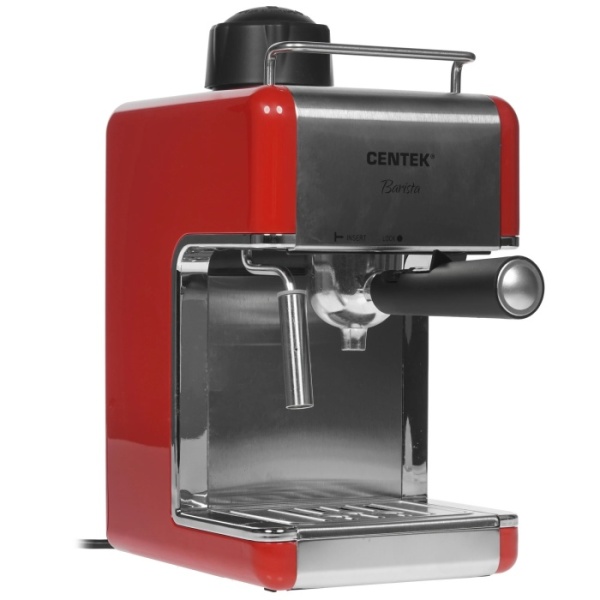 1. Кофеварка Centek CT-1161 эспрессо, капучинатор, 800Вт, 240мл, 3,5 Бар, фильтр, подогрев