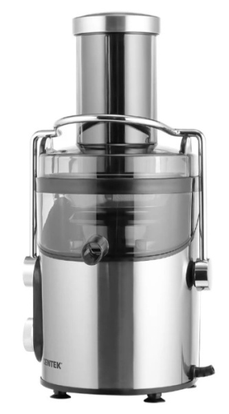 3. Соковыжималка Centek CT-1212  1200Вт, 2 скор. + Pulse, стакан 1100 мл, горловина 75мм