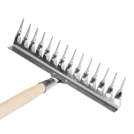 Грабли витые 14-ти зуб. с черенком  НЕРЖ.