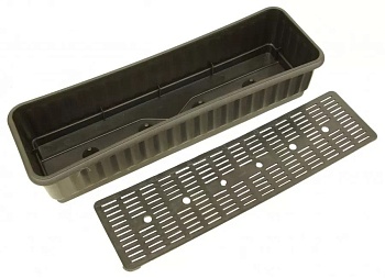 Ящик д/цветов с дренажной решеткой 590*185*125