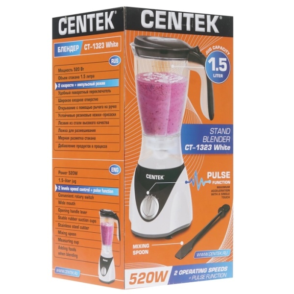 3. Блендер настольный Centek CT-1323 520 Вт