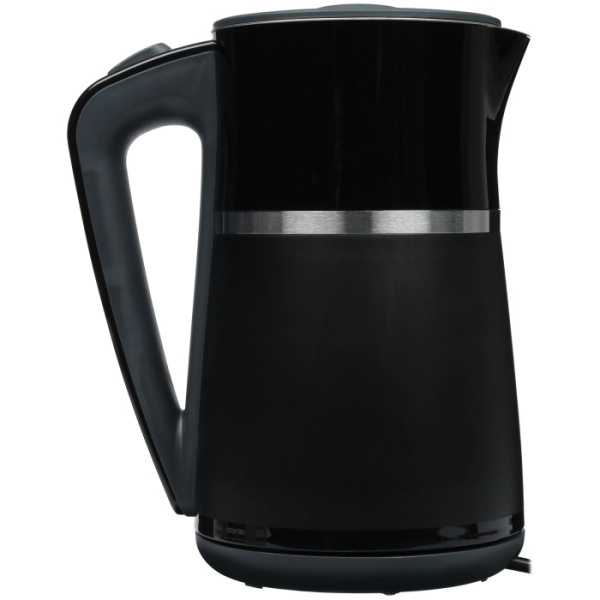 2. Чайник  CT-0028 BLACK металл 1.7л, 2200W, бесшовная колба, двойные стенки