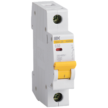Выключатель автоматический модульный 1п C 32А 4.5кА ВА47-29 KARAT IEK