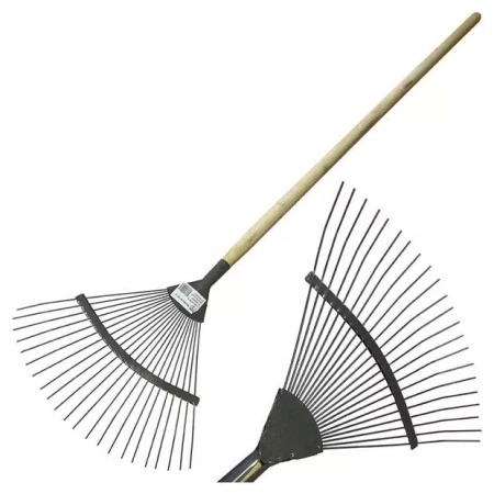 Грабли веерные 20-  22 зуб. пласт.с черенком