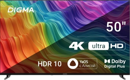 1. Телевизор LED DIGMA DM-LED50UBB33 UHD SMART
