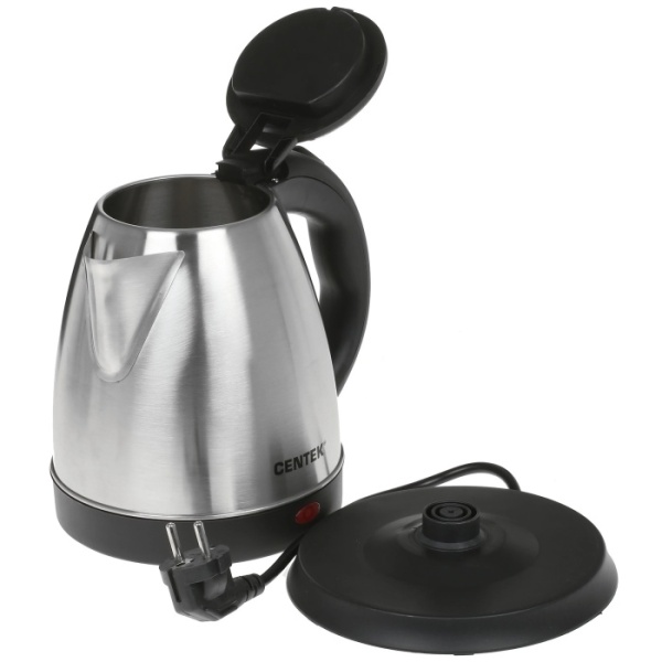 3. Чайник Centek CT-0035 (матовый) металл 1,5л, 2000W, нерж