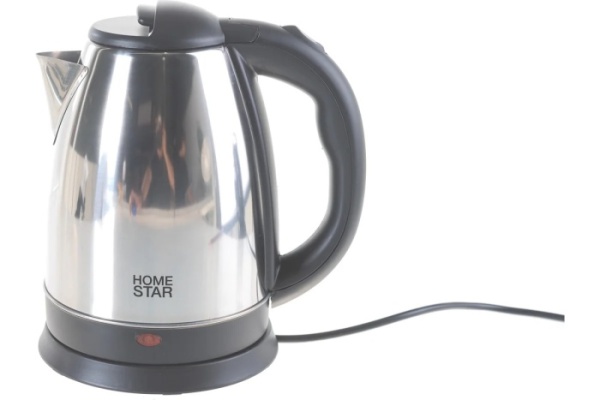 1. Чайник HOMSTAR HS-1001 1,8л., 1.5кВт, нерж