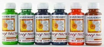 Паста колер. универсальная №24 100мл зеленая