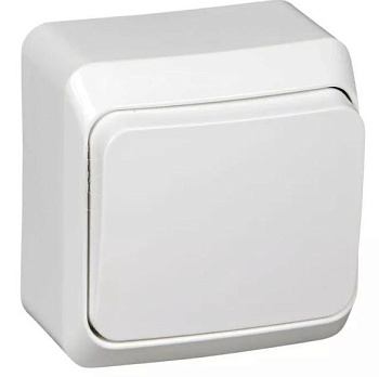 Выключатель 1-кл. ОП Nix 10А IP54 250В белая TOKOV ELECTRIC 