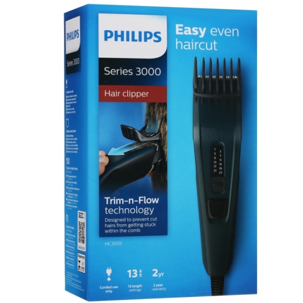 3. Машинка для стрижки PHILIPS HC3505-15 регулир.дл