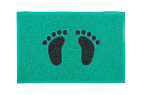 Коврик Лапки (черно-зеленый) 45-75см